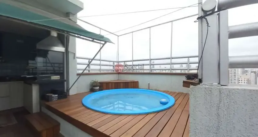 Cobertura à venda na moóca de 98 metros com 2 dormitórios, piscina, 2 vagas fixas.