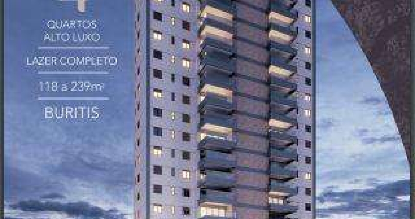 Apartamento Garden com 4 quartos à venda, 148m² - Buritis - Belo Horizonte/MG