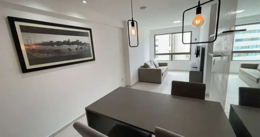Lindo apto de frente para o mar na Av Boa Viagem, mobiliado e equipado, 2 qtos 1 ste, 1 vaga.