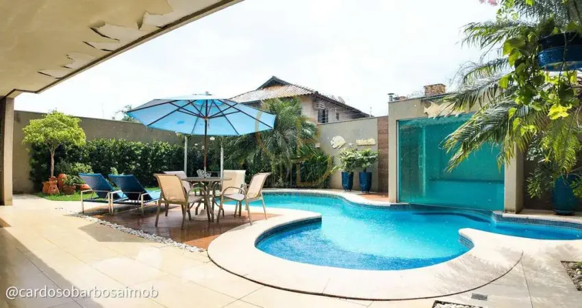 Sobrado de alto padrão com 4 suítes, piscina aquecida e gourmet – carandá bosque