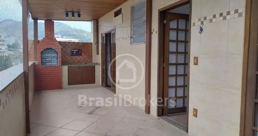 Cobertura à venda com 121,00m² e 2 quartos em meier, rio de janeiro - rj