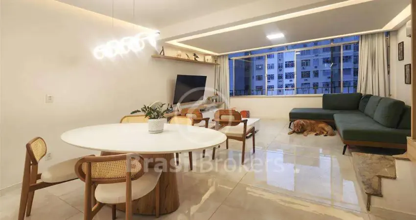 Cobertura duplex totalmente reformada, 3 quartos - Tijuca