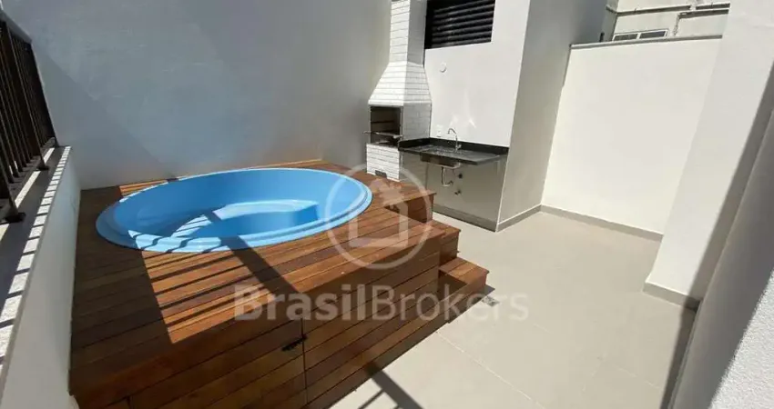 Cobertura duplex à venda com 121,78m² e 3 suítes na tijuca, rio de janeiro - rj