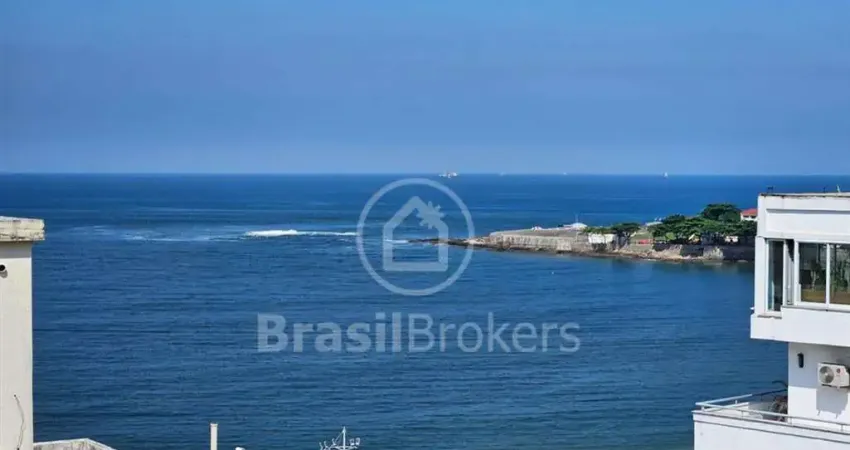 Amplo apartamento à venda na aires saldanha, posto 5, com vista para o mar !!!