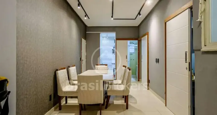 Apartamento reformado à venda em botafogo –2 quartos (1 suíte com closet) 50m² a 50m do metrô