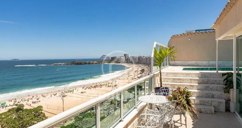 Cobertura magnífica à venda em localização privilegiada na avenida atlântica