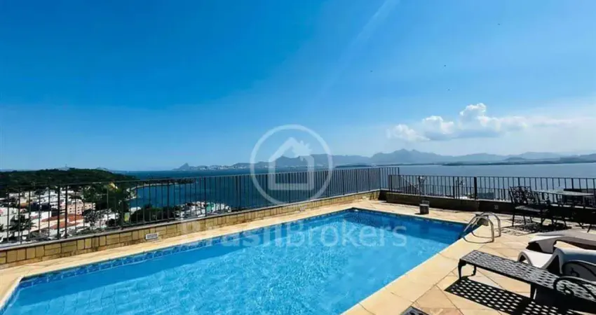 Apartamento à venda com 213,00m² , piscina com vistão para Baía e 4 quartos em JG -  Rio de Janeiro - rj