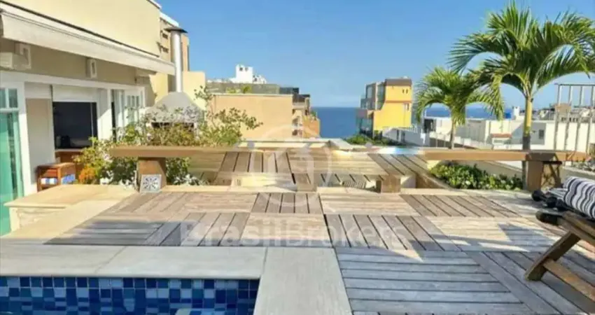 CONDOMINIO DO EDIFICIO CONDE DO RIO - Cobertura Duplex 5 quartos, sendo 2 suítes