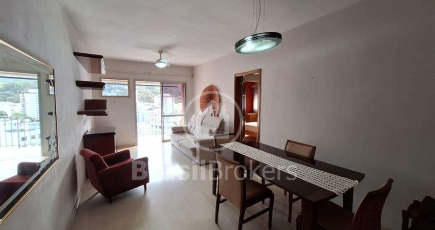 Laranjeiras, Sala, Varanda e 2 Quartos com Vista Cristo Redentor