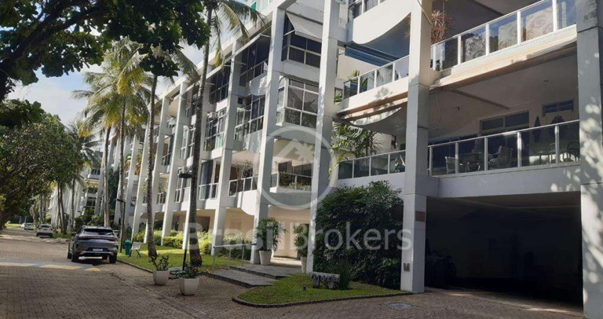 Barra da Tijuca - Apartamento linear - Av. Lúcio Costa - Posto 4 - 215m2 - 4 quartos, 1 suíte