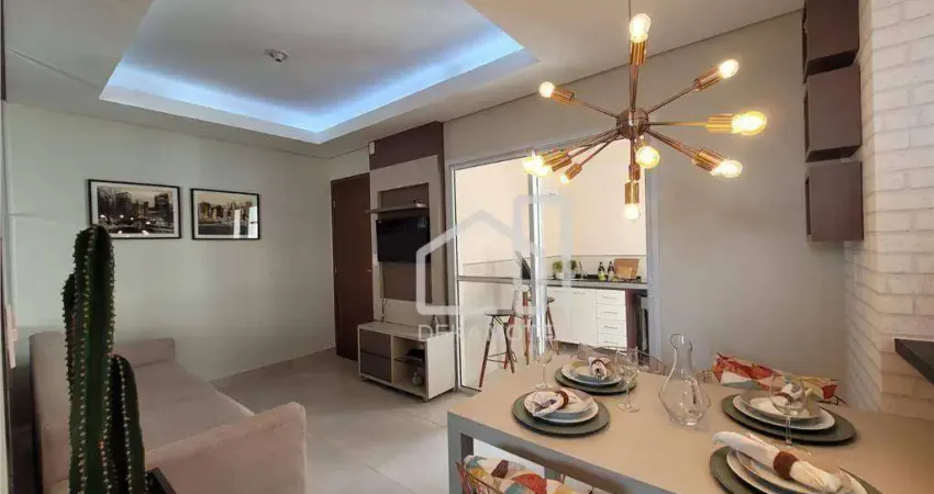 Apartamento com 2 dormitórios à venda, 44 m² por R$ 249.000,00 - Laranjeiras - Uberlândia/MG