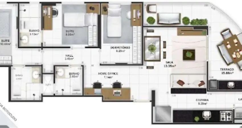 Apartamento com 3 quartos à venda na Rua Tupi, 151, Tupi, Praia Grande