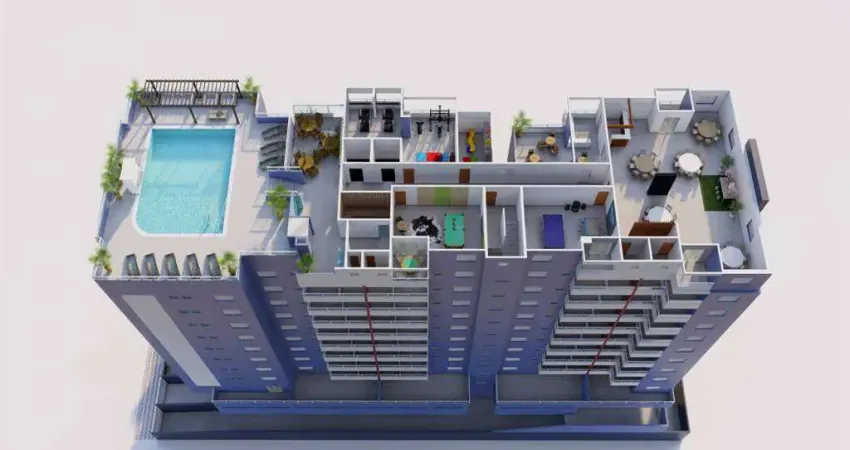 Apartamento com 2 quartos à venda na Rua Estados Unidos, 523, Guilhermina, Praia Grande