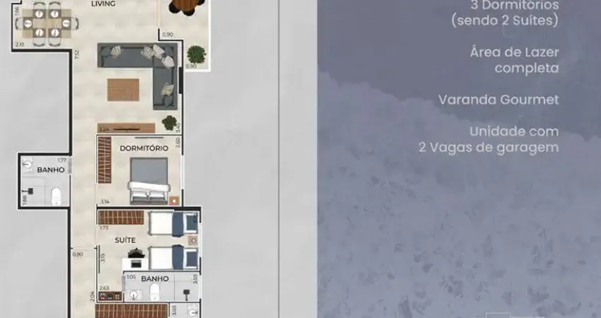 Apartamento com 3 quartos à venda na Praça Padre José de Anchieta, 577, Guilhermina, Praia Grande