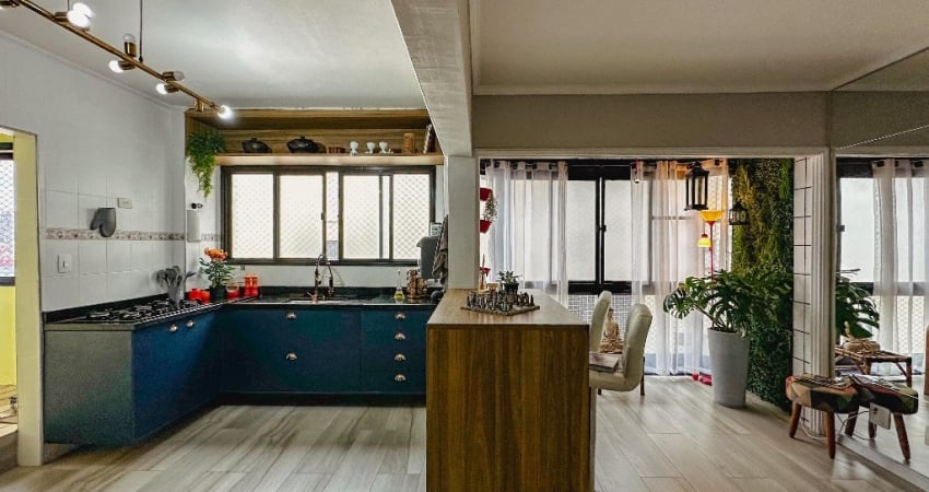 Vista para o Mar na Ponta da Praia – 2 Dorms com Suíte e Espaço Gourmet em Santos