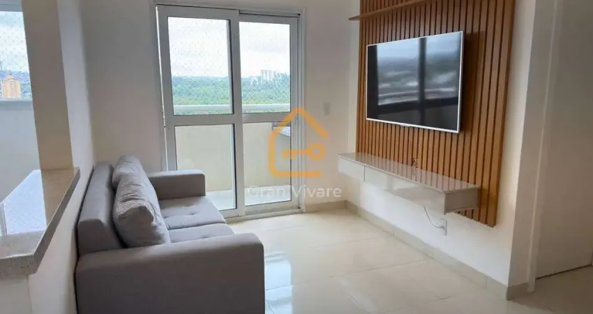 Apartamento 2 dormitórios, mobiliado, edifício lumina, jacareí sp