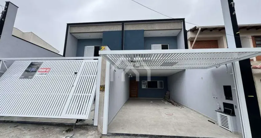 Sobrado novo 184m, 3 suítes, churrasqueira e 4 vagas bairro assunção