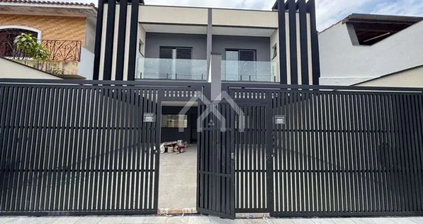 Sobrado novo 180m, 3 suítes, churrasqueira e 4 vagas bairro assunção