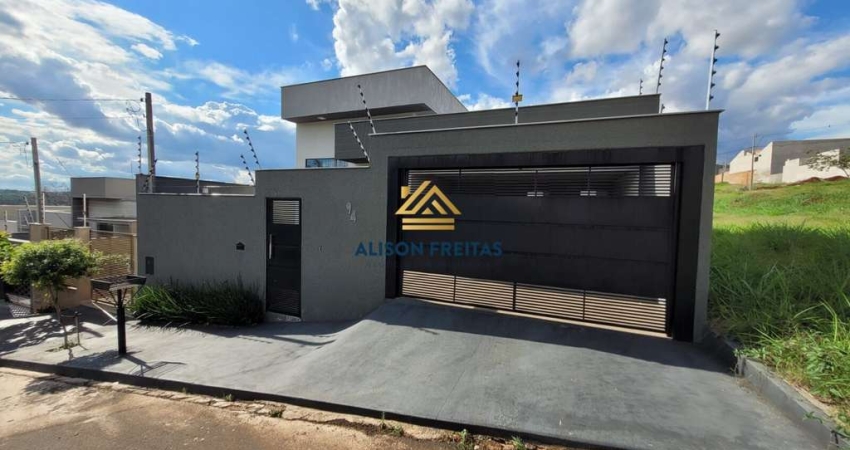 Casa com 3 quartos sendo uma suíte, com arquitetura moderna, no bairro Delta Ville, Ibiporã/PR