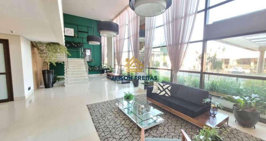 Apartamento com 2 quartos, churrasqueira, área de lazer completa.