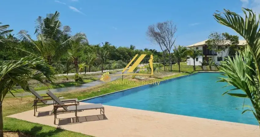 Apartamento bem decorado na Praia do Forte. 1 quarto com varanda. 55m2. Condomínio Vila do Lago.