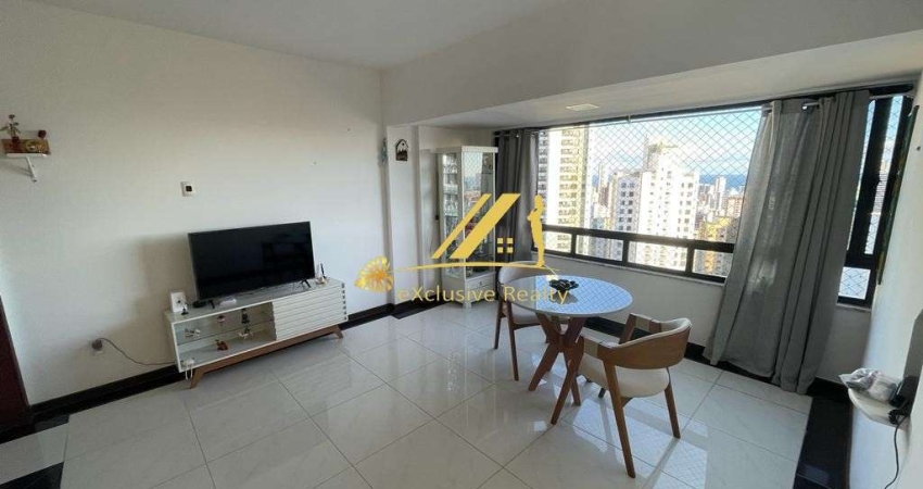 Apartamento 2 quartos, 1 suíte, na melhor localização da Graça, em plena Av. Euclides da Cunha. Andar alto, super ventilado, nascente com vista mar.