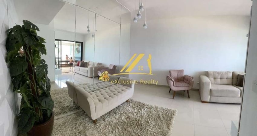 Apartamento 2 quartos, 70m2, mobiliado e vista mar. Bem ventilado. A 200m da praia, perto da Orla de Armação. 1 vaga de garagem, prédio com piscina
