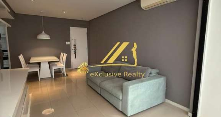 Apartamento 3/4, 89m2, 1 suíte, banheiro social, varanda integrada a sala com fechamento em Reiki. Edf. Torres do Iguatemi. 2 vagas de garagem.