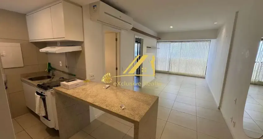 Jazz residencial graça. quarto e sala com lavabo, 50m², ampla varanda com 9,73 m², para aluguel.  1 vaga de garagem. andar alto com vista mar!