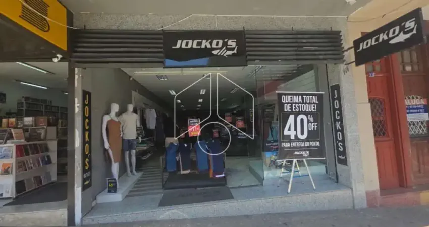 Sala comercial para alugar na Rua Prudente de Morais, 1065, Alto Cafezal, Marília