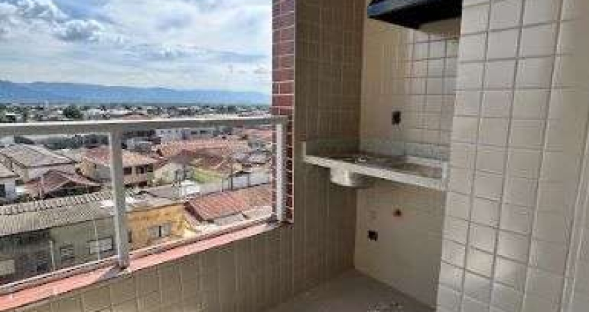 Apartamento de 1 Quarto, sacada com churrasqueira, 1 vaga em Praia Grande