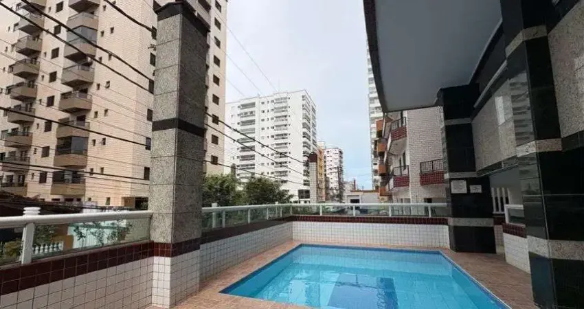 Apartamento 2 dormitórios, 105 m² , varanda ,1 vaga, em ocian praia grande
