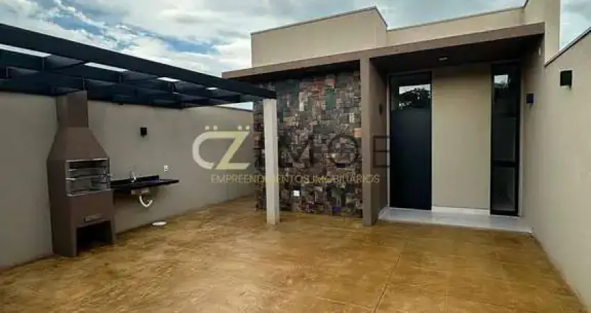 Casa moderna à venda em Bonfim Paulista | 3 dormitórios com área gourmet e fino acabamento