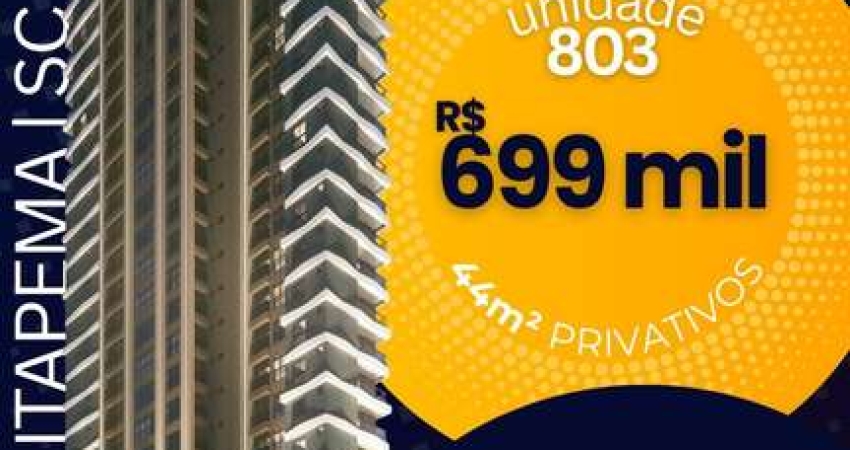 Apartamento com 1 quarto à venda na Rua 137, Meia Praia, Itapema