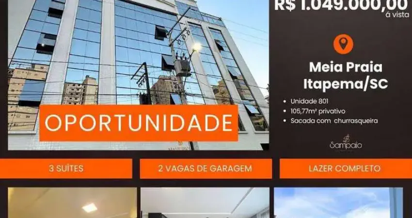Apartamento com 3 quartos à venda em Meia Praia, Itapema 