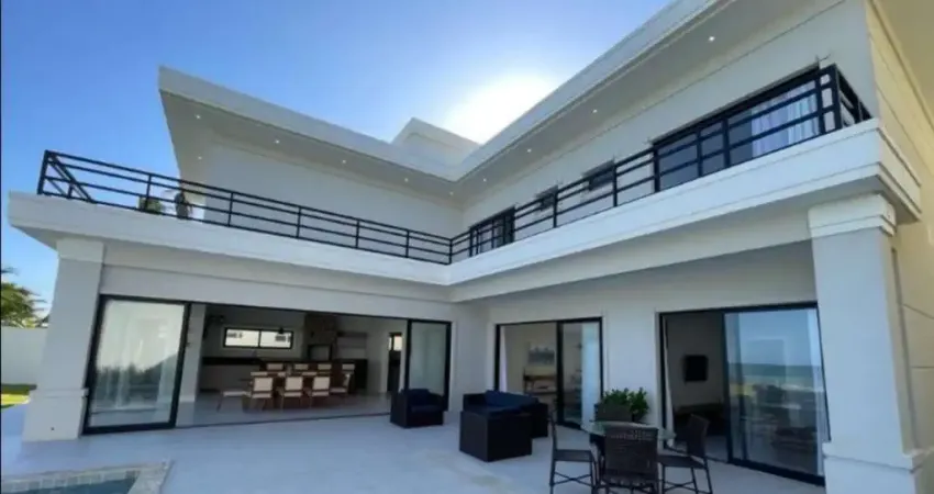 Luxuosa mansão à venda em camaçari-ba, barra do jacuípe (monte gordo), 6 quartos, 5 suítes, 2 banheiros, 413m².