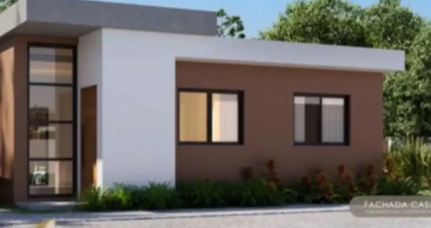 Casa à venda em Camaçari-BA, bairro Alphaville (Abrantes) - 3 quartos, 1 suíte, 2 banheiros, 2 vagas de garagem, 80,74 m².