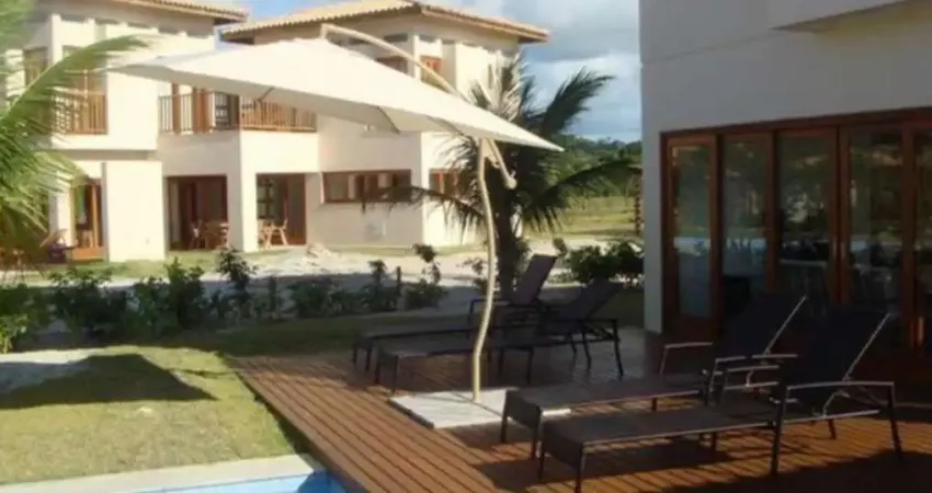 Luxuosa casa à venda em mata de são joão-ba, com 4 quartos, 4 suítes, 6 banheiros, 3 vagas de garagem e 340m² de área.