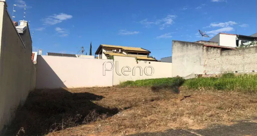 Terreno à venda com 250m² no Jardim Bela Vista em Indaiatuba