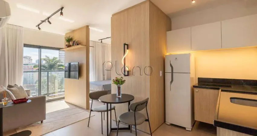 Apartamento para alugar em Campinas, Cambuí, com 1 suíte, com 39 m², MM536