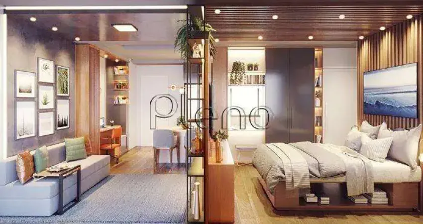 Apartamento à venda em Campinas, Centro, com 1 suíte, com 46 m², Sirius Patriani