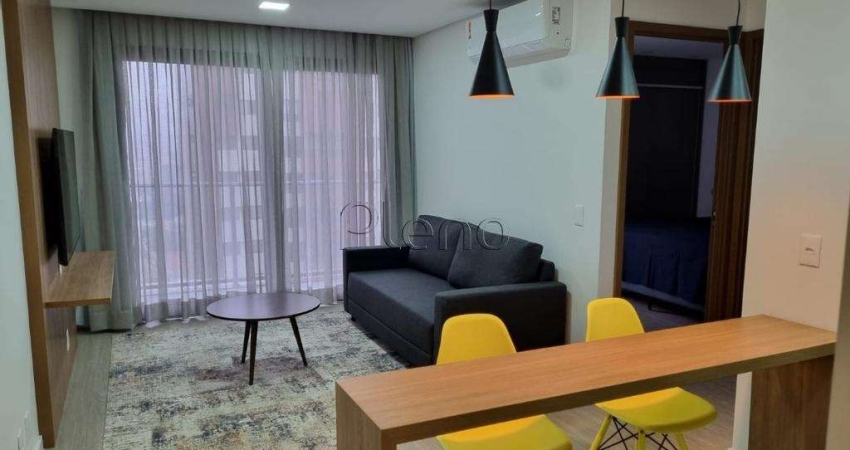 Apartamento para alugar em Campinas, Cambuí, com 1 quarto, com 51 m², Condominio Edifício Limoges