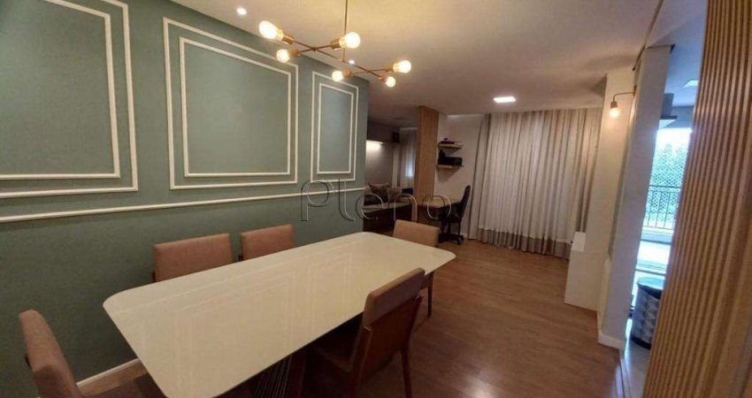 Apartamento para locação, Mobiliado com 82m² no Taquaral Campinas - SP.