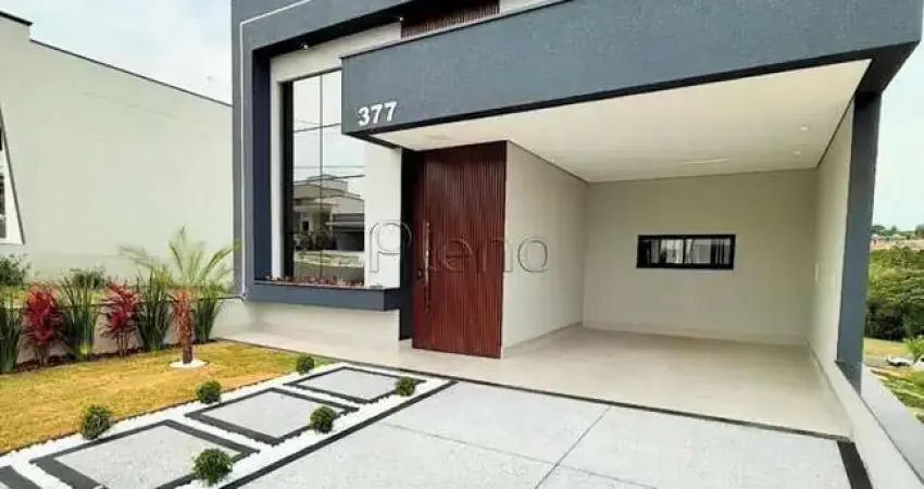 Casa à venda em indaiatuba, loteamento park gran reserve, com 3 suítes, com 140 m²