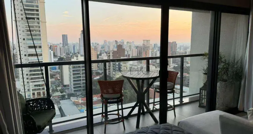 Apartamento à venda em campinas, cambuí, com 1 suíte, com 41 m², mm536