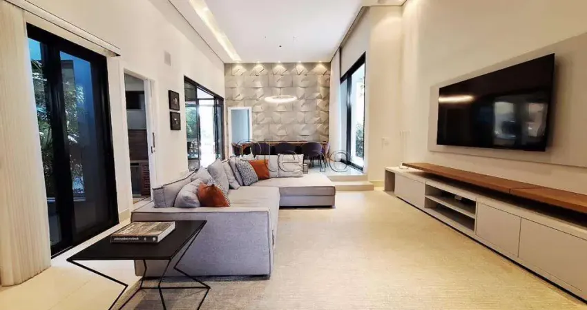 Casa à venda em valinhos, jardim paiquerê, com 3 suítes, com 255 m², condomínio canto del bosco