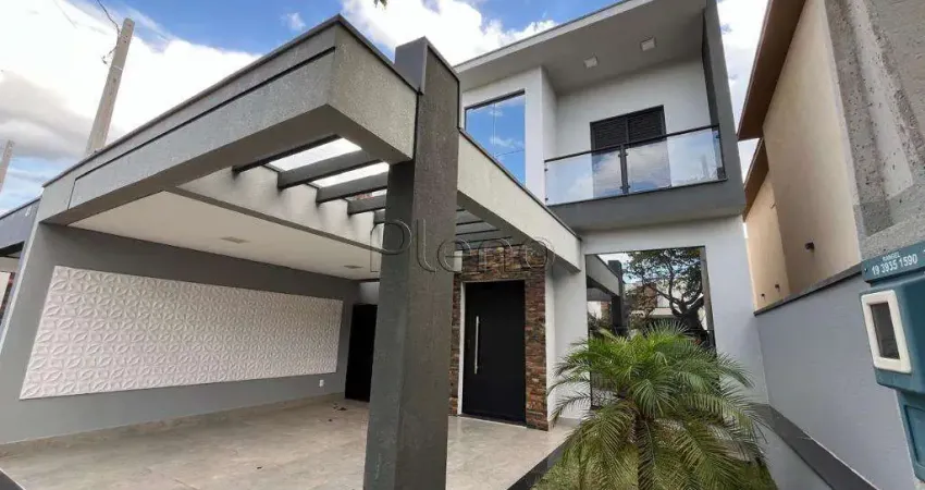 Sobrado à venda em indaiatuba, jardim park real, com 3 suítes, com 162.09 m²