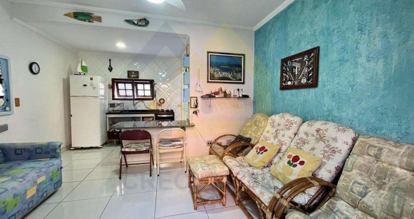 Casa em Condomínio Mobiliada para Venda em Guarujá, Enseada, 2 dormitórios, 1 suíte, 3 banheiros, 1 vaga