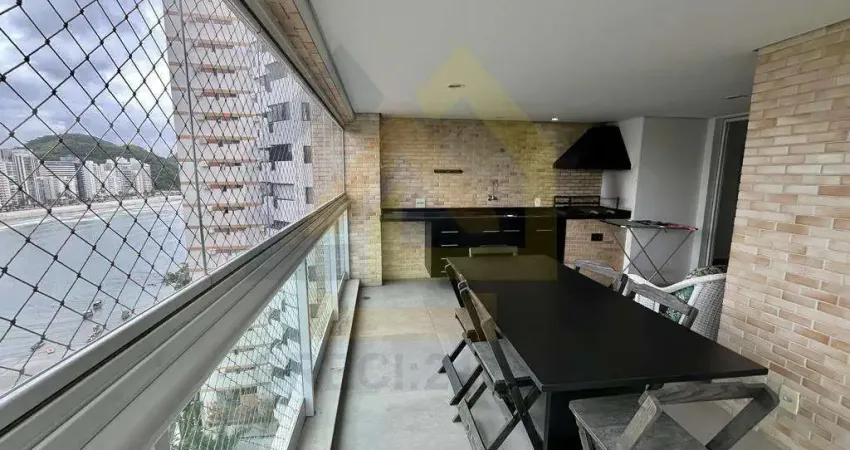 Apartamento Frente Mar para Locação em Guarujá, Jardim Astúrias, 3 dormitórios, 3 suítes, 3 banheiros, 2 vagas