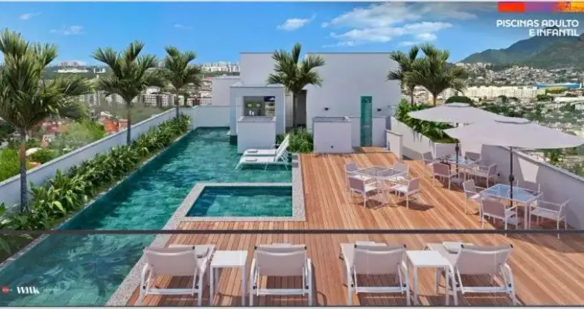 Lançamento apartamentos 1, e 2 quartos c/ suíte, de 30m² a 44m² ,jacarepaguá entrada em 36x